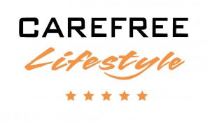 carefree - logo - white